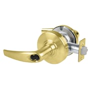 SCHLAGE Grade 1 Entrance/Office Lock, Athens Lever, Schlage FSIC Prep Less Core, Stn Brss Fnsh, Non-Handed ND50JD ATH 606